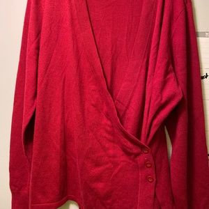 CAbi, ballet wrap sweater, XL